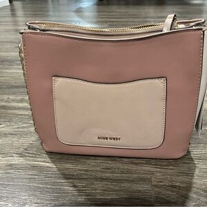 Nine West Blush and Cream Satchel